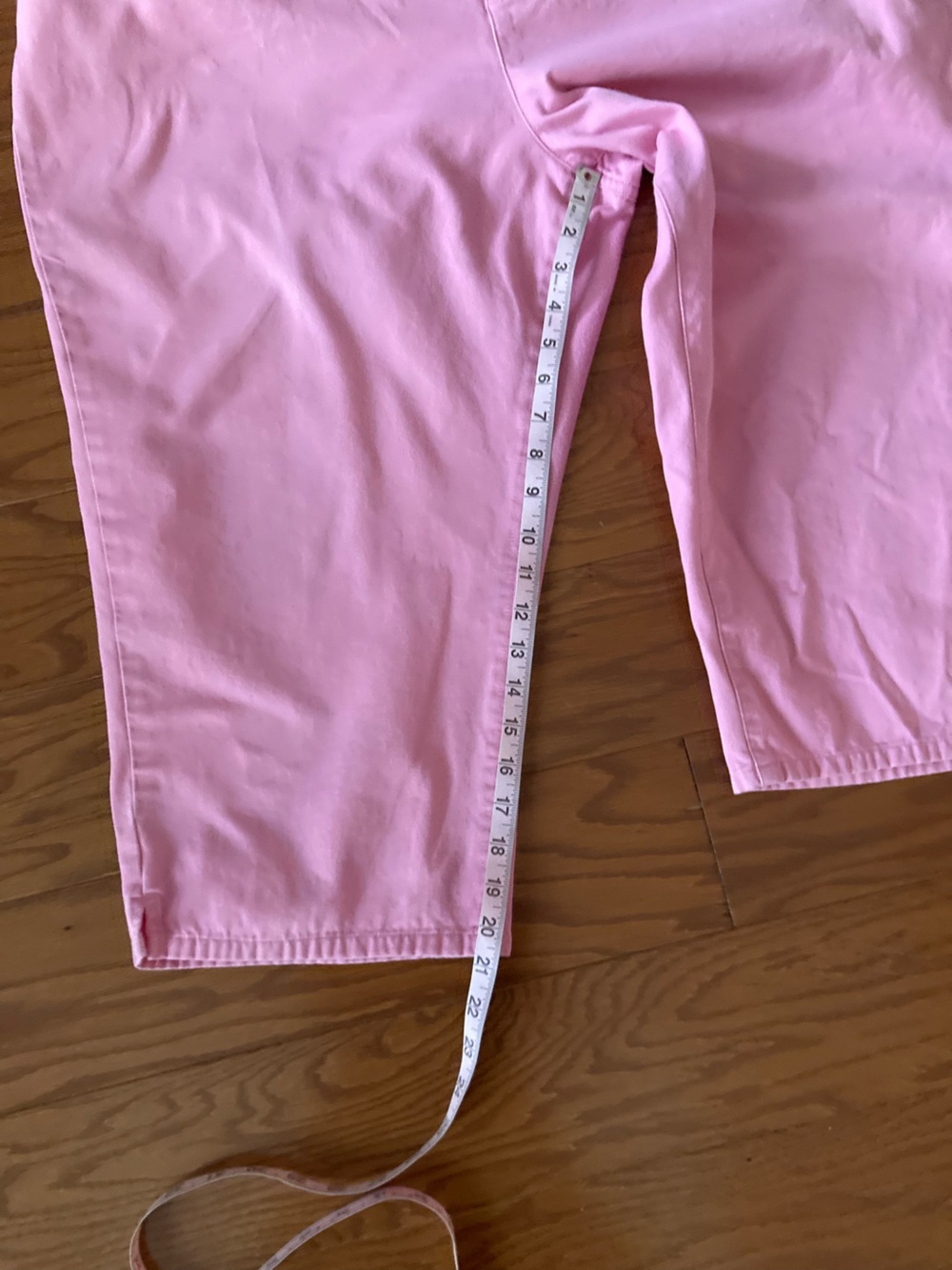 Lauren Ralph Lauren Pink Cropped Jeans Womens 22W Hot Pink Cotton Capri Pants - Picture 10 of 11
